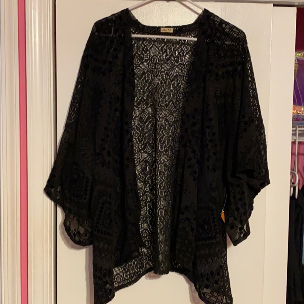 Black cardigan